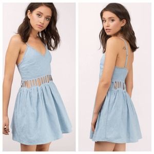 The Jetset Diaries Powder Blue Jasmina Dress 8 NWT